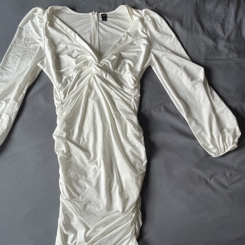 Bodycon rouched bridal dress